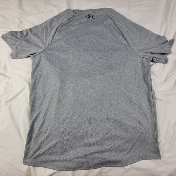 Under Armour Mens XL Gray The Tech Tee Shirt Short Sleeve Athletic Casual - Picture 2 of 9